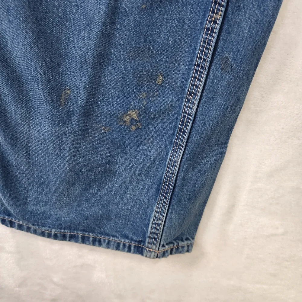 Carhartt FR Men's Blue Denim Carpenter Pants Flame Resistant Workwear Size 40x34